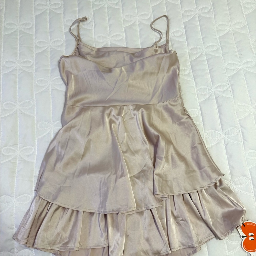 Cider Cream Mini Dress with Shorts